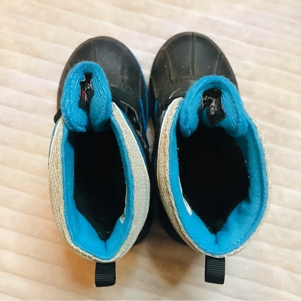 Crocs AllCast Waterproof Duck Slip-On Blue Synthetic Kids Boots boys size 10